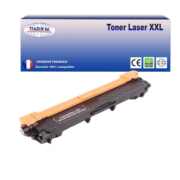 Toner compatible avec Brother TN241 Noire pour Brother MFC-9332CDW  MFC-9340CDW  MFC-9342CDW - 2 500 pages - T3AZUR