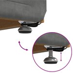 vidaXL Tabouret Gris foncé 101 x 41 x 40 cm Velours et Bois Composite