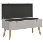 Banc banquette avec compartiment de rangement 80 cm gris velours 02_0010883