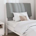 vidaXL Tête de lit capitonnée Gris clair 90 cm Pin massif