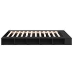 vidaXL Cadre de lit sans matelas noir 140x200 cm