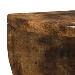 vidaXL Étagère Murale Chêne fumé 38 x 19 x 19 cm Bois d'ingénierie