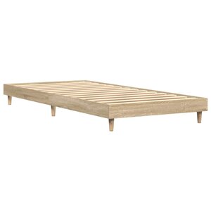 vidaXL Cadre de lit sans matelas chêne sonoma 90x200 cm