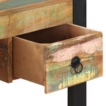 vidaXL Bureau Bois de récupération massif