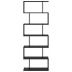vidaXL Bibliothèque en chêne noir - 70 x 24 x 193 5 cm  bois d'ingénierie.