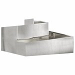 vidaXL Cache-pot de jardin Argent 60 x 60 x 50 cm Acier inoxydable