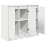vidaXL Buffet blanc 85x34x76 cm bois d’ingénierie