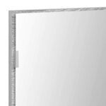 vidaXL Miroir Sonoma gris clair 80 x 37 cm Verre et Bois Ingénierie