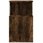 vidaXL Table d'appoint chêne fumé 35x35x60 cm bois d'ingénierie