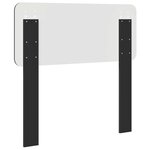 vidaXL Tête de lit Chêne noir 80 cm Bois d'ingénierie