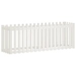 vidaXL Lit surélevé de jardin design de clôture 200x50x70cm pin massif