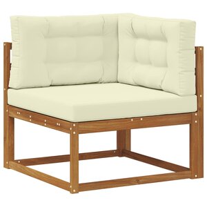 vidaXL Canapé d'angle extérieur Bois d'Acacia Massif Naturel