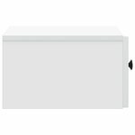 vidaXL Cabinet de chevet mural 2 pc Blanc 33 x 34 5 x 20 cm