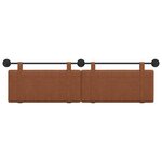 vidaXL Tête de lit suspendue Marron PU antique