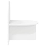 vidaXL Table de chevet 2 Pièces Blanc 48 x 49 x 65 cm Bois d’ingénierie