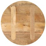 vidaXL Dessus de table Ø 60x2 5 cm rond bois de manguier massif