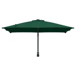 vidaXL Parasol de patio Vert Polyester 300 cm x 300 cm Pliable