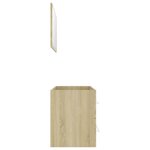 vidaXL Ensemble de meubles de bain 2 Pièces Chêne sonoma Aggloméré