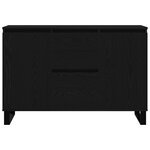 Buffet vidaXL Chêne Noir 104x35x70 cm Bois reconstitué