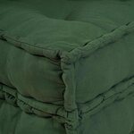 vidaXL Pouf modulaire vert 70x70x54 tissu
