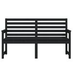 vidaXL Banc de jardin noir 159 5x48x91 5 cm bois massif de pin