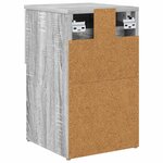 vidaXL Armoire de lit Sonoma gris 29 x 31 5 x 49 cm Bois d'ingénierie