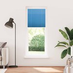 vidaXL Store plissé bleu 70x200 cm largeur du tissu 69 4 cm polyester