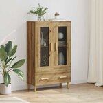 vidaXL Haut Armoire Chêne artisanal 70 x 31 x 115 cm Bois d'ingénierie