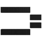 vidaXL Ensemble meuble TV 6 Pièces Chêne noir Bois d'ingénierie