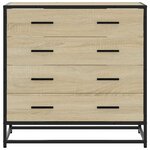 vidaXL Commode chêne sonoma 70x41x70 cm bois d'ingénierie