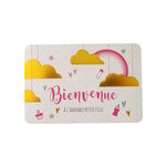 Carte De Voeux - Naissance - Bienvenue à l' Adorable Petite Fille