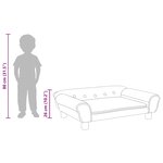 vidaXL Canapé pour enfants bleu 70x45x26 cm velours