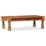Vidaxl table basse bois de sesham et de manguier 110 x 60 x 38 cm