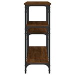 vidaXL Table console chêne marron 160x29x75 cm Bois d'ingénierie