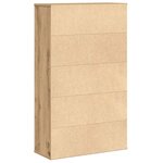 vidaXL Bibliothèque chêne artisanal 60x24x101 5 cm bois d'ingénierie