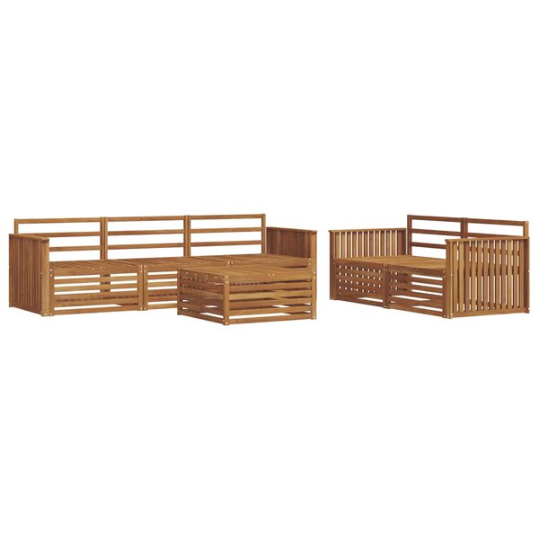 vidaXL Ensemble de canapés d'extérieur 6 pc Naturel