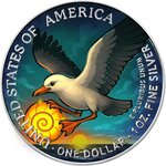 Pièce de monnaie en Argent 1 Dollar g 31.1 (1 oz) Millésime 2025 Queens of Darkness DARK SEA QUEEN