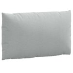 vidaXL Coussins de palette lot de 2 gris clair mélangé tissu