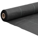 vidaXL Membrane anti-mauvaises herbes noir 2x10 m PP