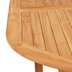 vidaXL Ensemble à manger de jardin 9Pièces coussins Bois teck massif Gris