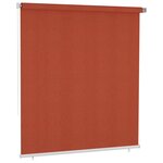 vidaXL Store roulant d'extérieur 220x230 cm Terre cuite PEHD