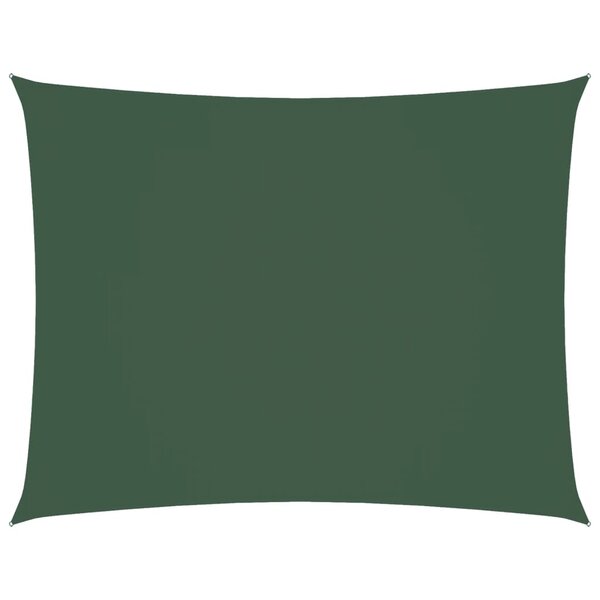 vidaXL Voile de parasol tissu oxford rectangulaire 3 5x5 m vert foncé