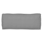 vidaXL Coussin pour banc de palette Gris 100 x 40 x 8 cm Tissu Oxford