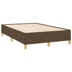 vidaXL Sommier à lattes de lit matelas et LED marron foncé 120x190 cm