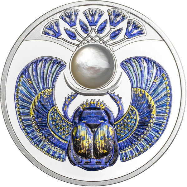 Monnaie PEARL SCARAB Treasure of Ancient Egypt Argent 1$ Niue 2026 (PRÉCOMMANDE)