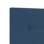 Cabeçalho LED vidaXL Matelassé Boutons Bleu 80 cm Tissu