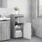vidaXL Cabinet de salle de bain TULUM Sonoma gris 37 x 31.5 x 82 cm