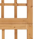 vidaXL Cloison de séparation à 4 panneaux Bois de pin solide 161x180cm