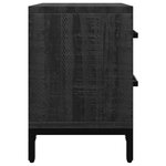 vidaXL Tables de chevet 2 Pièces Noir 36x30x45 cm Bois de pin massif