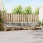 vidaXL Ensemble de canapés d'extérieur 4 pc Blanc et gris clair